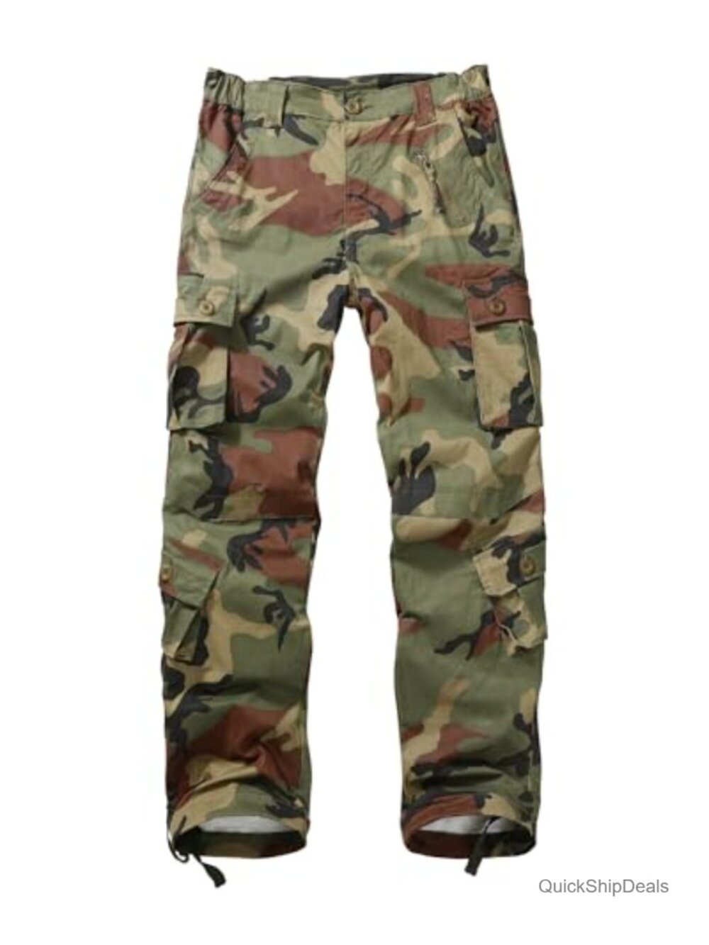 Women's Cargo Pants Relaxed Fit 97% Cotton 3% Spandex Ripstop